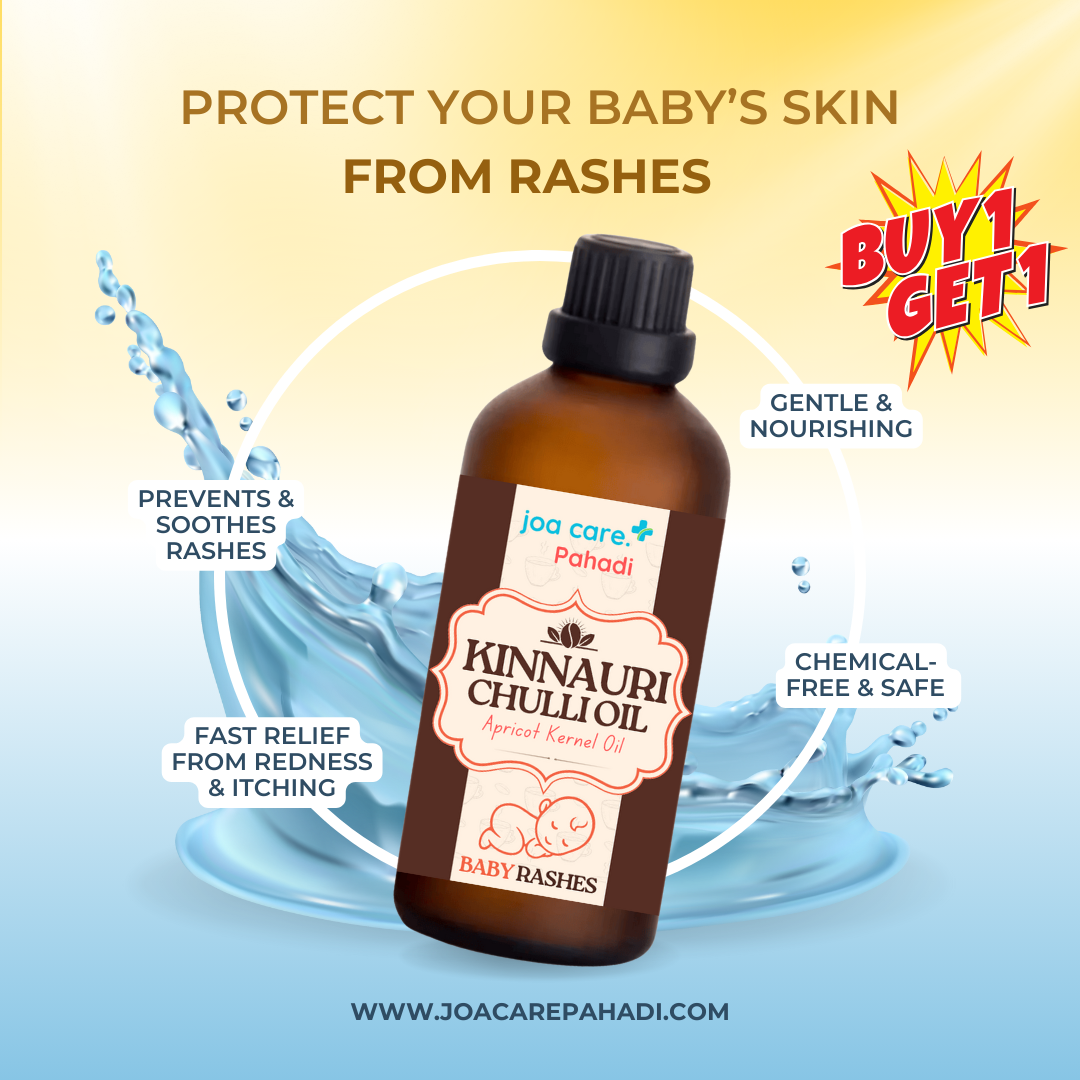 Baby Rashes & Skin Protection Kinnauri Chulli Oil- Used For Thousand Of Years- Pack of 2 ( Buy 1 Get 1 Free )